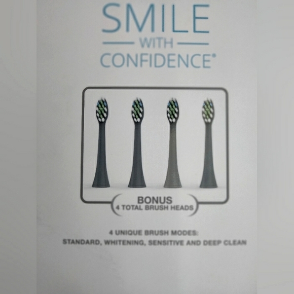 NIB SONICLEAN Ultra Rechargeable Sonic Toothbrush w/ Bonus Toothbrush Heads - Picture 3 of 13